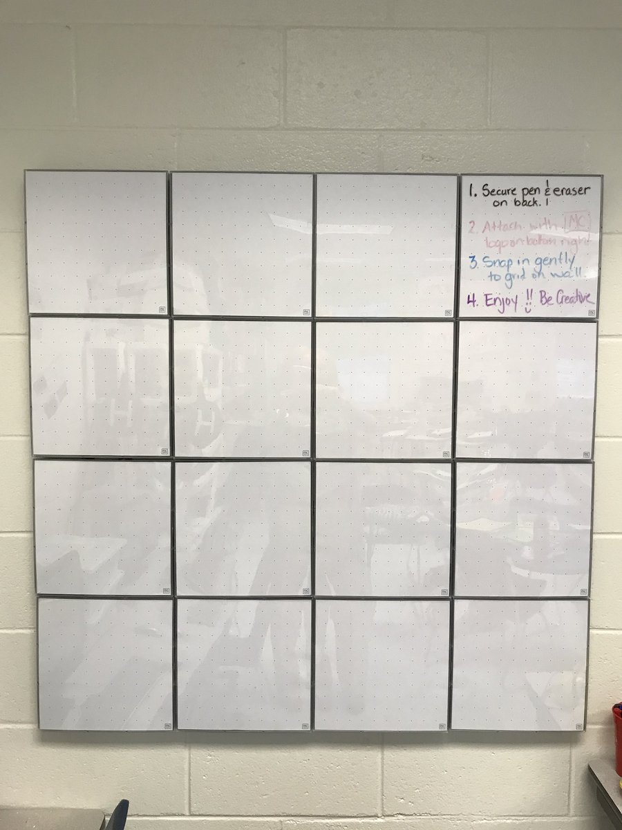 AprilDeGennaro's tweet photo. It’s installed @PeeplesFCBOE & ready for #SCREAMLab action!@mc_squares Creation boards! Thanks @WandaGodwin2 & #brightideasgrant https://t.co/gSiWq6GqA4