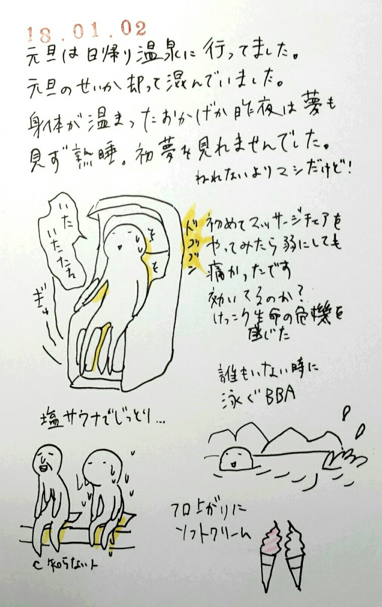 絵日記 年末年始 