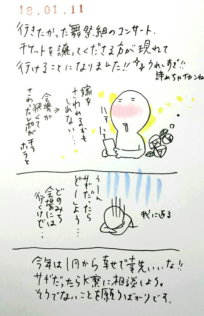 絵日記 1月 