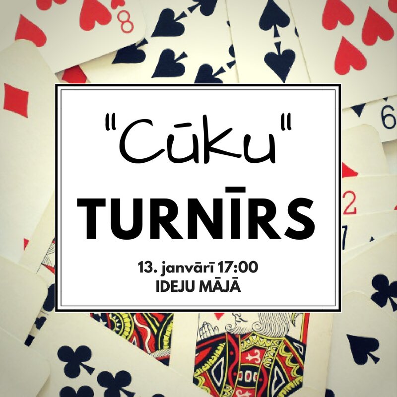 IDEJUMAJAlv's tweet photo. Nenokavē "Cūku" turnīru "IDEJU MĀJĀ". Tiekamies sestdien 17:00! https://t.co/ivczvOFlvk