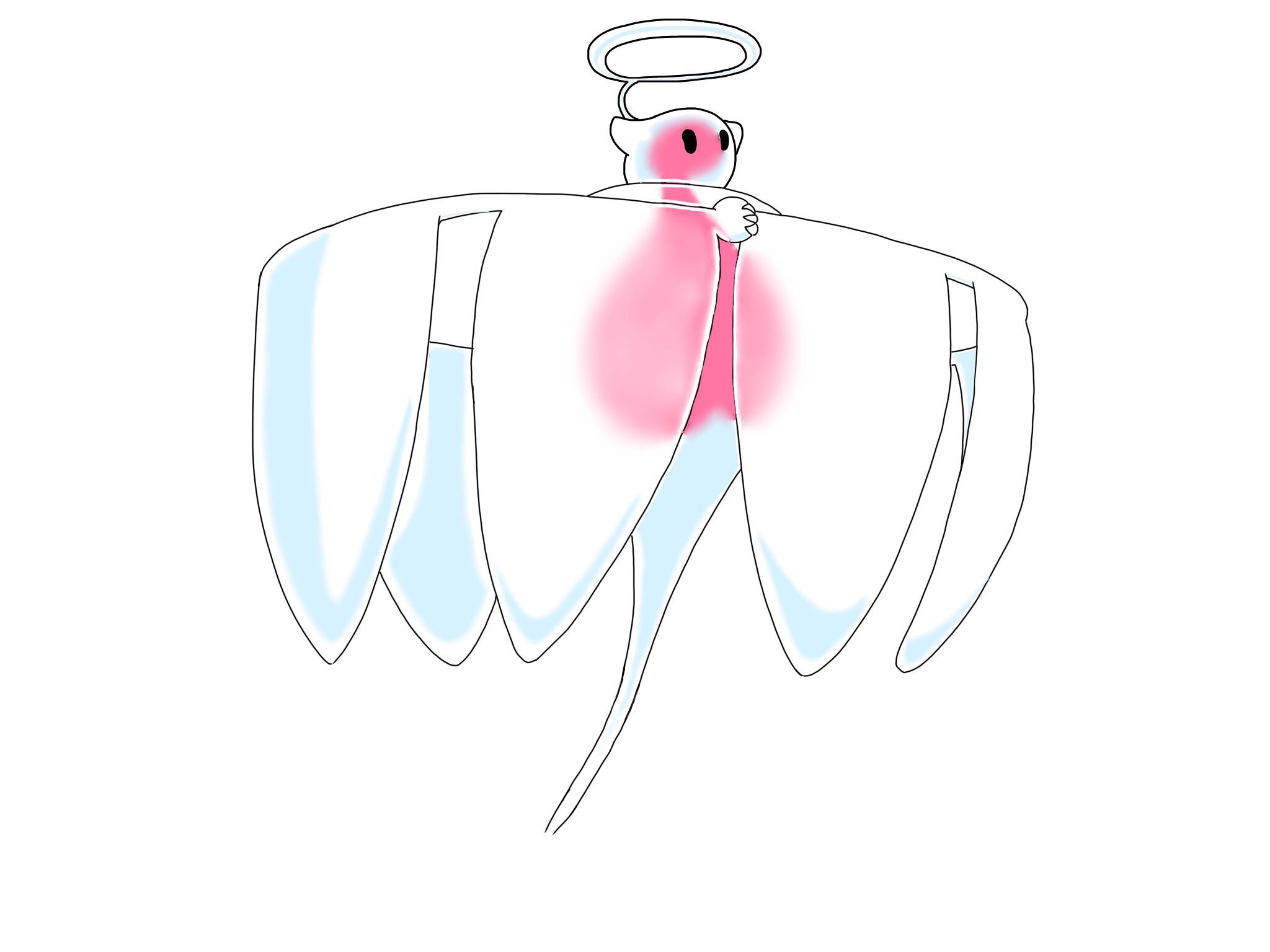 メガヌメラ クリオンネン うみてんしポケモン タイプ ゴースト フェアリー とくせい ちょすい ハートに見えるのは生気をため込む器官 天使の輪のような触手で獲物を絡め取り 生気を吸い取る っていうオリジナルポケモン描いてみたけどどうスカ