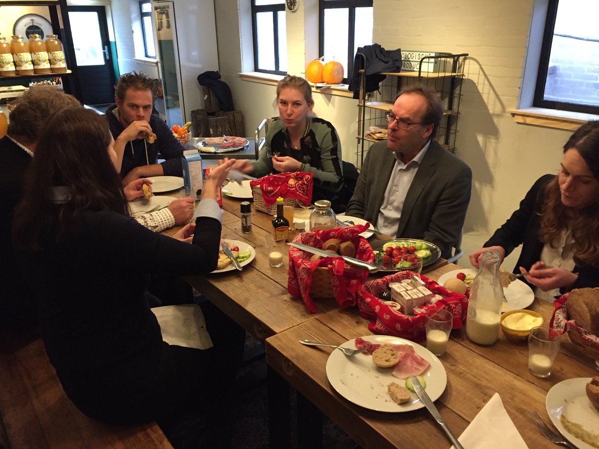 OECD-expert mission to the NL on ict in agriculture; fieldvisit at <a href="/jaco_boerbert/">Jaco de Groot</a> to discuss collective bird schemes