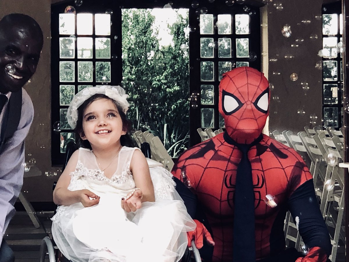 Just attended a “wedding” of a little hero fighting the biggest battle who’s lifelong wish was to marry Spider-Man... not a dry eye in the house. Life is short. Perspective is everything.