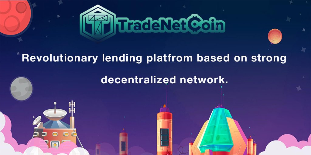 TradeNetCoin's tweet image. Welcome to the official Telegram account of #TradeNetCoin                                 ​​ #TradeNetCoin is a new digital economy. Revolutionary lending platfrom based on strong decentralized network. 🌐
