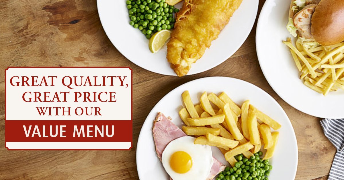 Looking after your pennies but still want to enjoy dining out? Make a date to dine from our fantastic value menu, so you can enjoy delicious main meals from as little as £5.99! > goo.gl/to8L3B