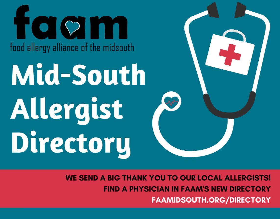 Visit our website to find an allergist in the Mid-South: faamidsouth.org/directory