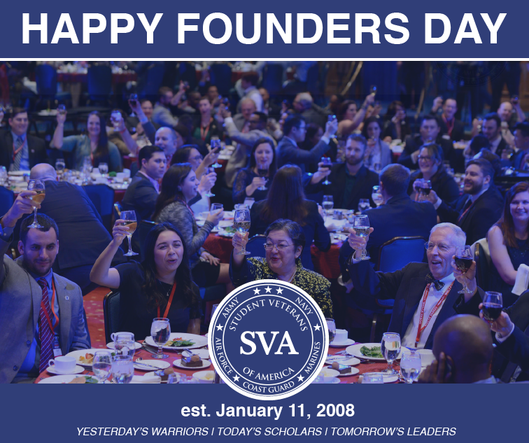 studentvets's tweet photo. CHEERS to 10 years! 

Join us in celebrating SVA’s Founders Day &amp; a decade of supporting and empowering our nation's student veterans by donating $10 today. Here's to 10 more! https://t.co/SfRiwK01TP https://t.co/VztR4kgWOh