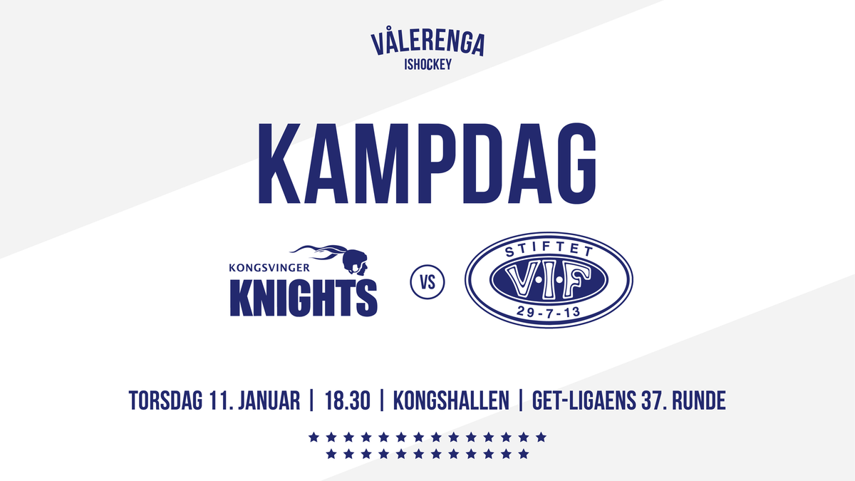 Lørdag braker det løs i Fjellhallen, men før den tid skal det spilles nok en kamp. Den skal spilles i kveld klokka 18.30, borte mot <a href="/KKnightsElite/">Kongsvinger Knights</a>. Etter en tøff start på året, er Oslos iskrigere sultne på seier og tre poeng i kveld. Møt opp og støtt gutta!