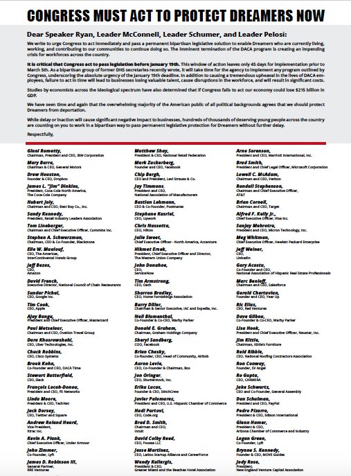 logangreen's tweet photo. We need to #ProtectDreamers from deportation. @JohnZimmer and I stand with business leaders across the country urging Congress to act now to protect hundreds of thousands of young people across the country, who are threatened by delay or inaction. https://t.co/EejwlnFkVt https://t.co/IX8vOM78bB