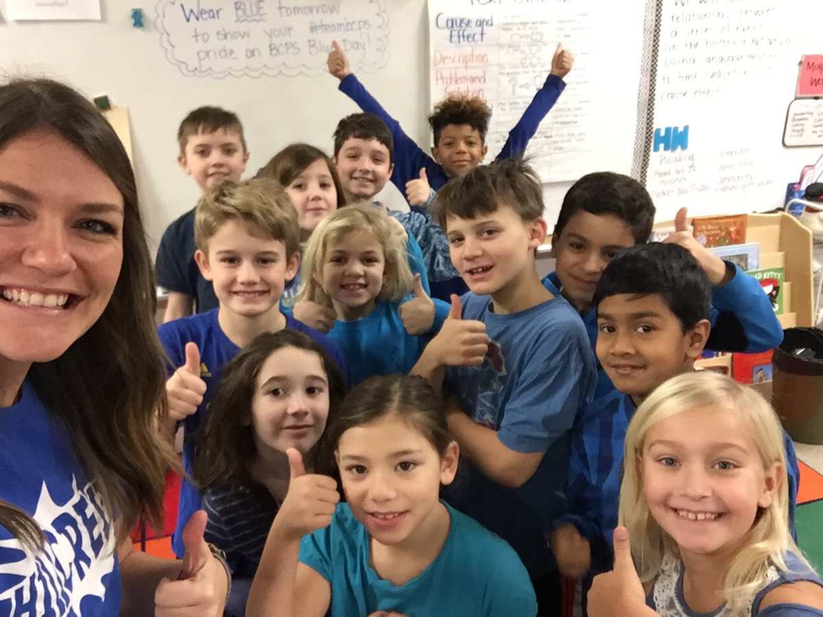 Rocking our blue for BCPS Blue Day in room 8!! #teambcps #BCPSBlue