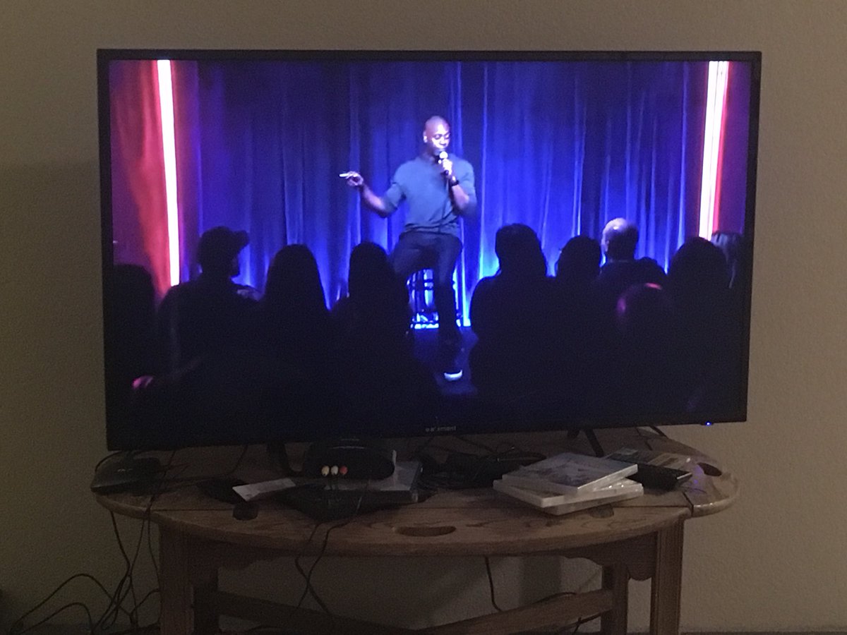 TheSuperAmanda's tweet photo. @xintra Dave Chapelle is the Scheherazade of our times. I highly recommend re-watching For What Itโs Worth SF Fillmore 2004. Therein lies a joke heartbreaking re an Oakland that no longer exists 14 years on. Iโm binging on the last four Netflix specials. #icebergslim #draymongreen https://t.co/Co5g2CKdyv