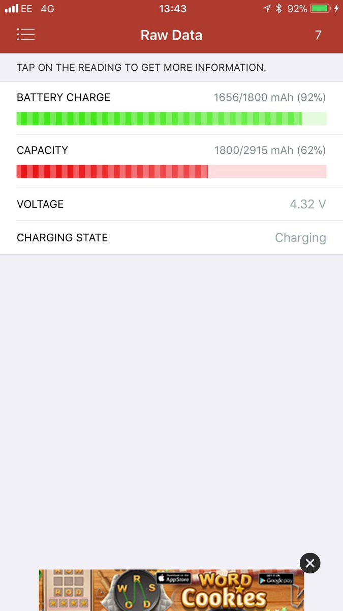 mrrd81's tweet photo. @AppleSupport checked different app’s and your #GeniusBar have the cheek to #lie to my face and tell me this is normal and the battery is absolutely fine... even though even your own in-house “tests” are giving inconsistent results each time I visit #applebattery #retrain https://t.co/ClbvPGVboj