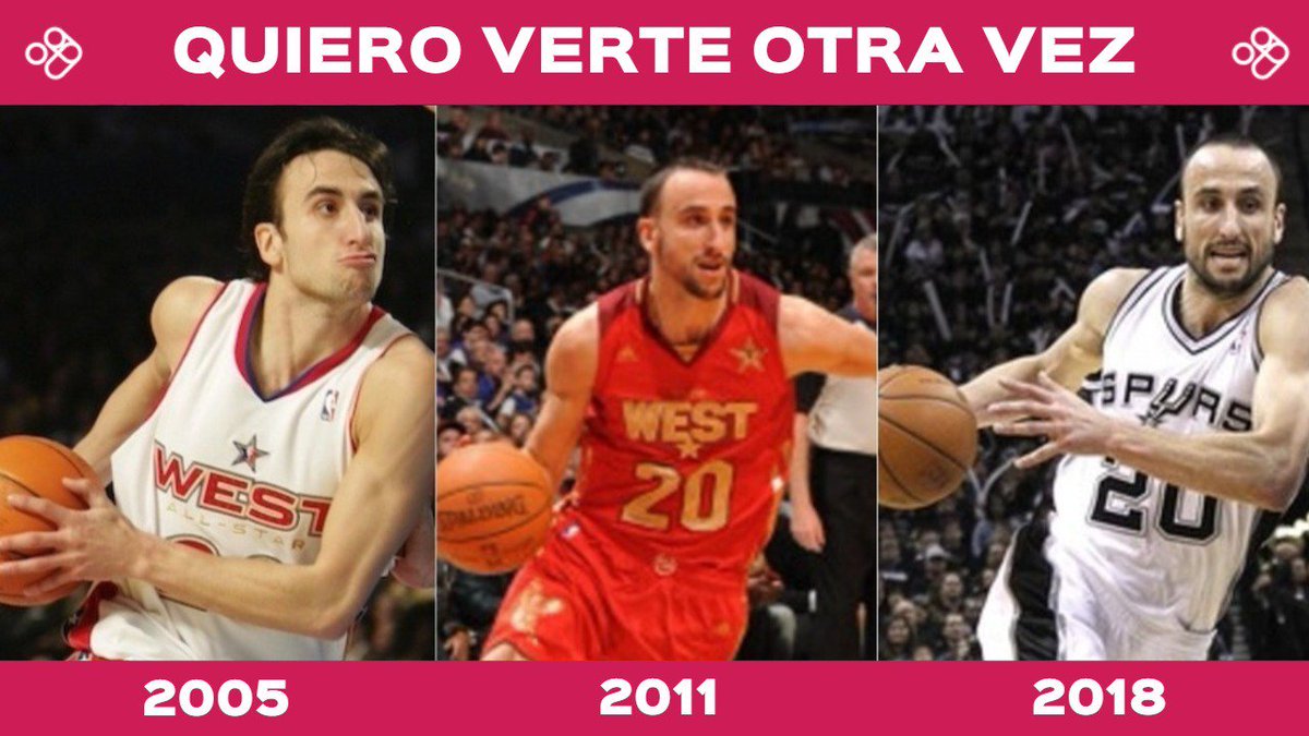 canaldeportv's tweet photo. Era algo impensado, pero en 2005 un argentino llegó al All Star Game. Cuando parecía imposible, lo repitió en 2011. A pesar los años, se puede. ¡Vamos Manu! 🇦🇷

#NBAVote Manu Ginobili 

1 RT = 1 VOTO https://t.co/lGIAw5JuxR