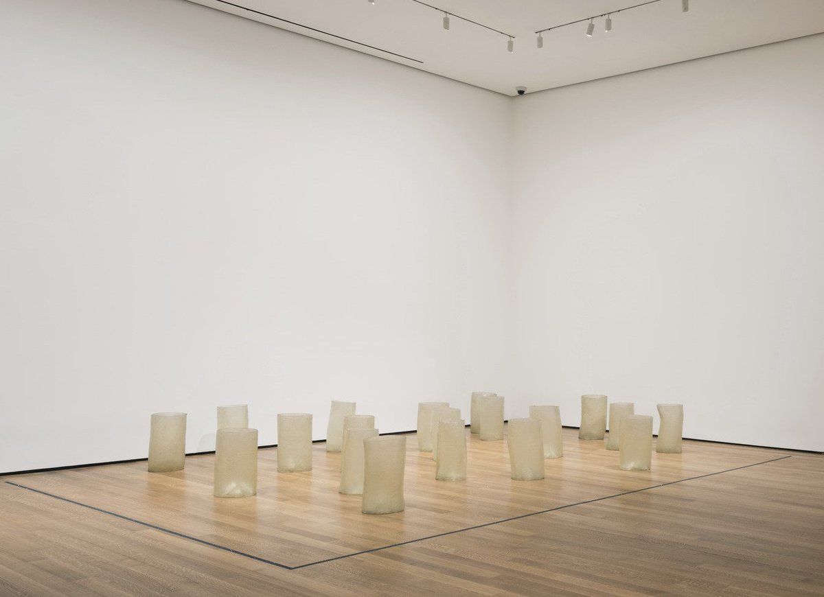 Eva Hesse, born #otd in 1936, presented an entirely new way of thinking  about sculpture in the 1960's with “Repetition Nineteen III” (1968). Learn  more with our audio guide with curator Ann, image size:1200x870