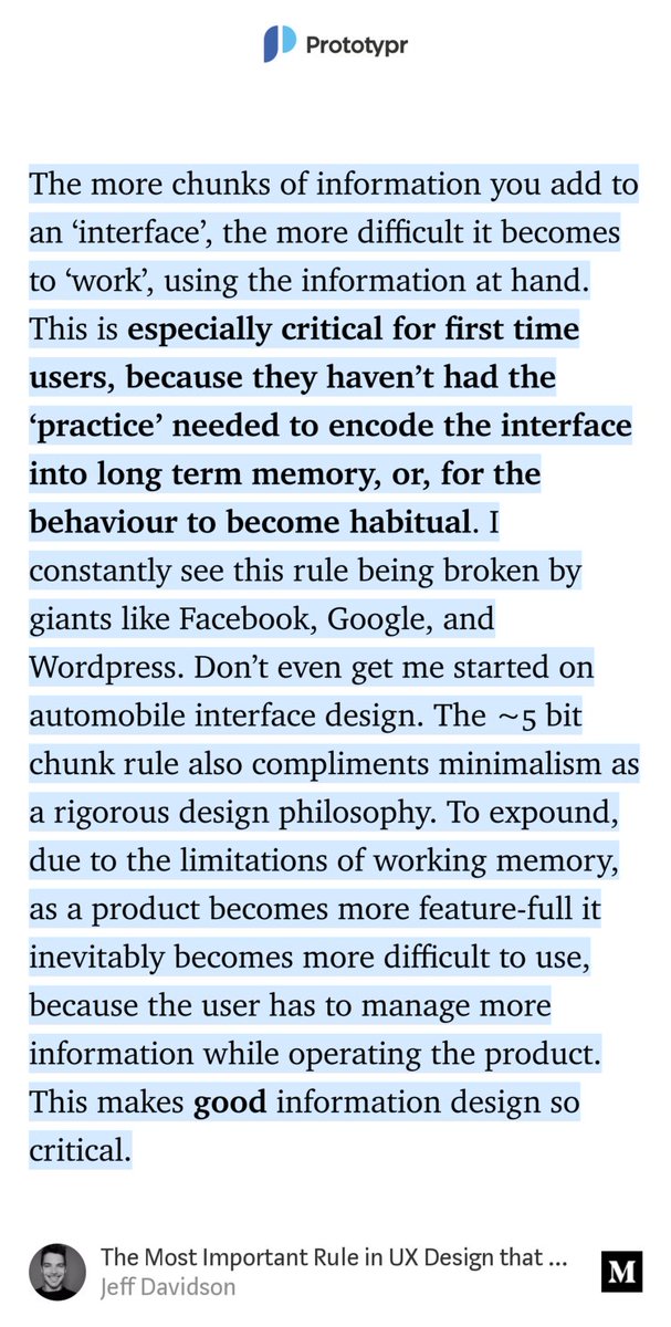 “The Most Important Rule in UX Design that Everyone Breaks” — <a href="/jeffdavidsond/">Jeff Davidson</a> blog.prototypr.io/the-most-impor…
