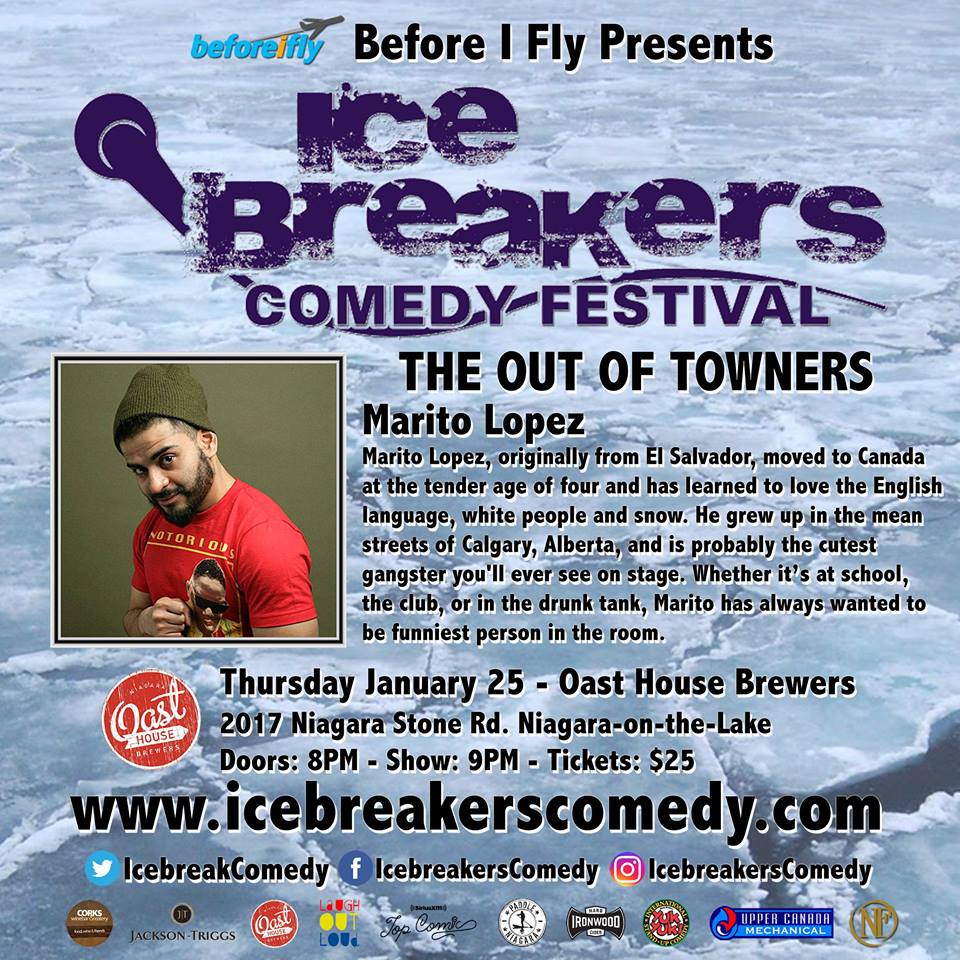Today's <a href="/IcebreakComedy/">Icebreakers Comedy</a> Festival comic of the day is El Salvador's funniest export, @FMaritoL!
Marito will be featured on THE OUT OF TOWNERS, an urban themed show happening Thursday January 25 at <a href="/OastHouseBeer/">Oast</a>!
icebreakerscomedy.com 
Show presented by: <a href="/BeforeiflyNet/">beforeifly</a>