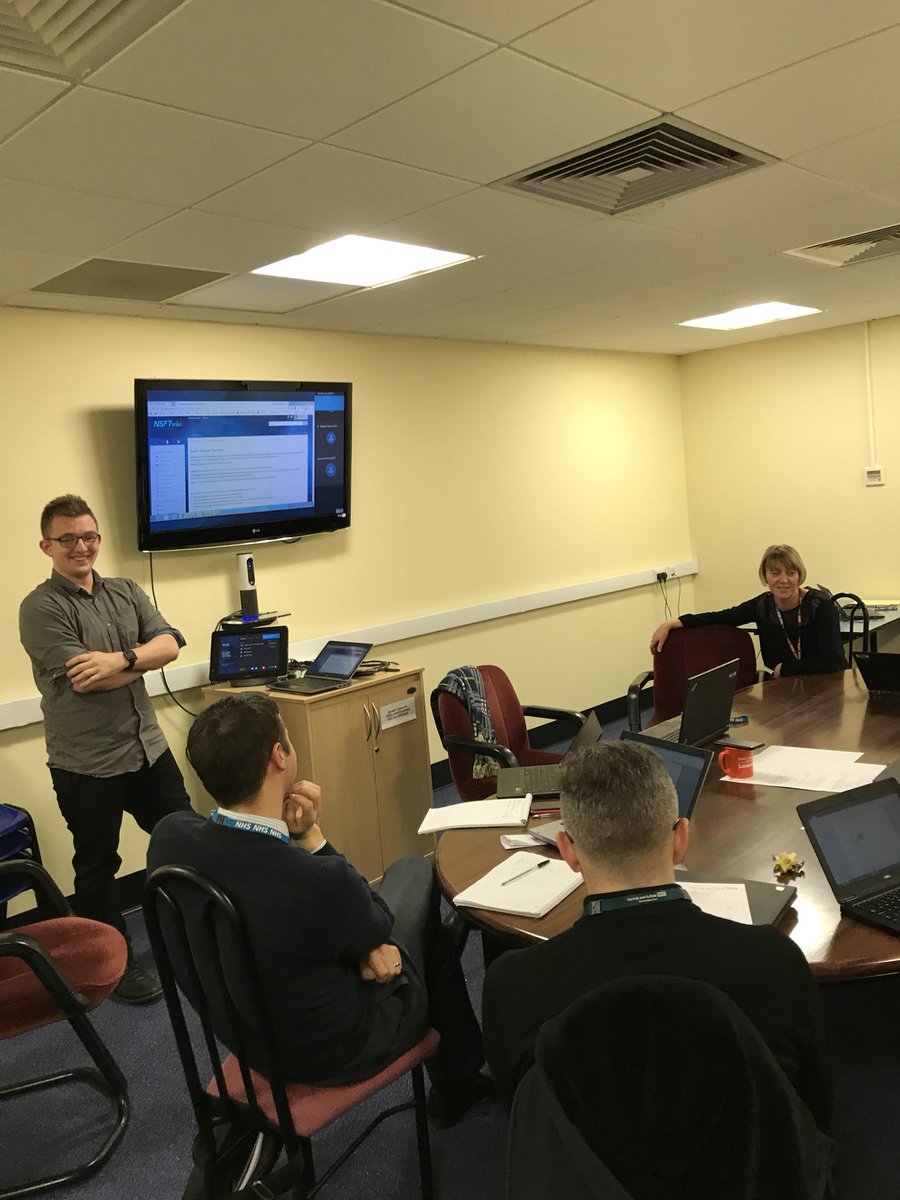 Rob demonstrating the new Patient Journey tool - a way to track everything from CPA to risk assessments at a click!