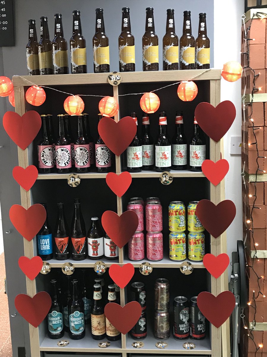 FigmentBeer's tweet photo. ❤️We know it’s several weeks until Valentine’s Day but we just wanted to show you our new display! ❤️ https://t.co/ZGob5gOQeG