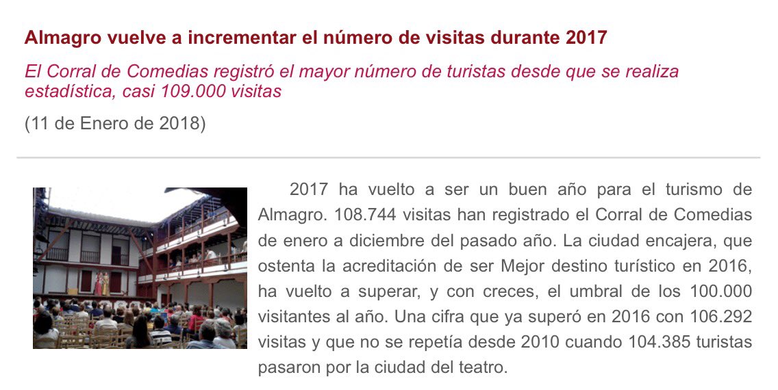 Récord en nº de visitas en 2017. ¡ muy agradecidos!