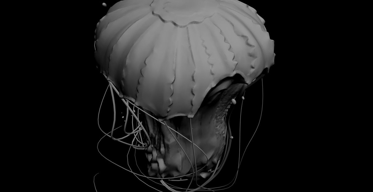 chromasie's tweet photo. My submission for #sculptjanuary18 #3d #3dobject #modeling #jellyfish #undersea #underwater #virtual #rendering #render #digital #digitalart #sculpture #daily3d #dailypic #ar #vr #water #wateranimals #deepsea #marine #art #cgi #highpoly #highpolymodel see: https://t.co/uohfp8T9bI https://t.co/jc2qBvUdqs