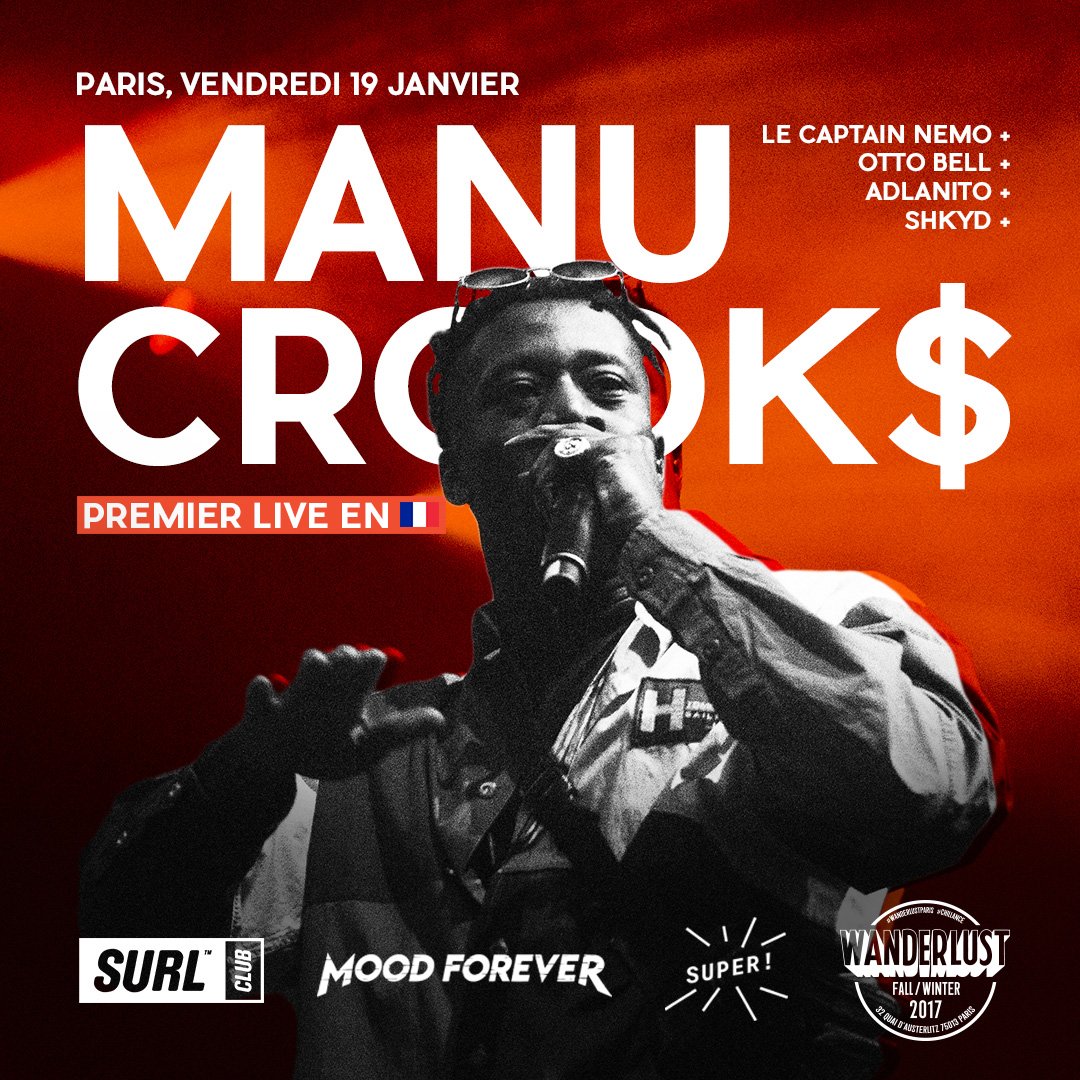 SURLMAG's tweet photo. Demain soir, vendredi prochain et celui d'après. Turn up.

#SURLCLUB

📍 @WanderlustParis

ft. @BinksZolaa @manuthecrook @MakalacLeman

🔥 https://t.co/vJ78FCAXx2
🔥 https://t.co/84zE1CpTuk
🔥 https://t.co/swsS3mLc2r https://t.co/UlRL0eatpw