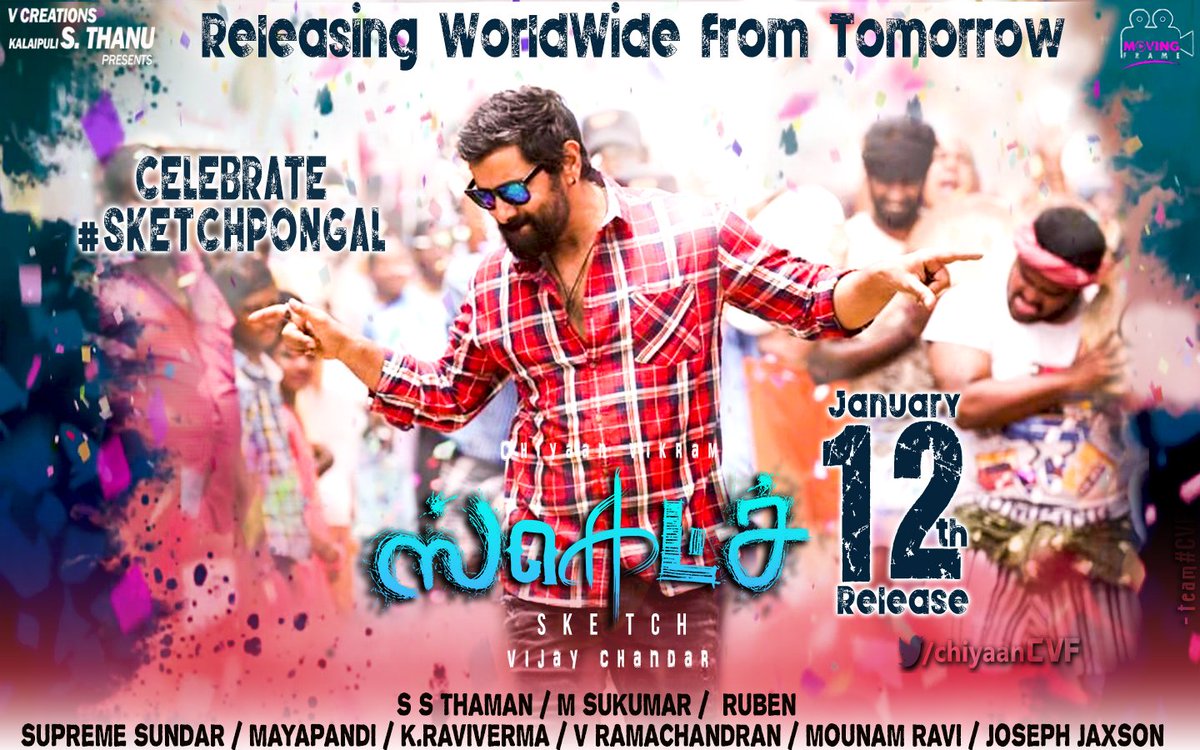 chiyaanCVF's tweet image. #ChiyaanVikram&apos;s #Sketch Releasing Worldwide Tomorrow
How many of you going for #SketchFDFS?? 

#RT and tell us
#SketchFromTomorrow