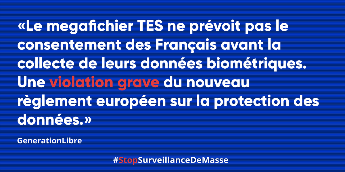 GLthinktank's tweet photo. #FichierTES Aujourd'hui, notre think-tank a déposé un nouveau mémoire devant le @Conseil_Etat pour demander le retrait du #megafichier
L’entrée en vigueur du #GDPR nous renforce.
Avec @rubin et @NicolasGarderes
LIRE : https://t.co/lDxx9R3NA0
#StopSurveillanceDeMasse https://t.co/OtDOJJKpKz