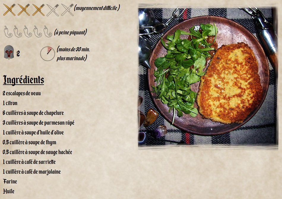 T_Hastremire's tweet photo. A l'occasion de la #BattleFood, Simbalad propose un menu qui croque sous la dent avec des escalopes zatriennes.   Régalez-vous :)
#veau #citron #parmesan #herbes #panure

https://t.co/MlzrJ2W6wy https://t.co/VjZkaMu0mR