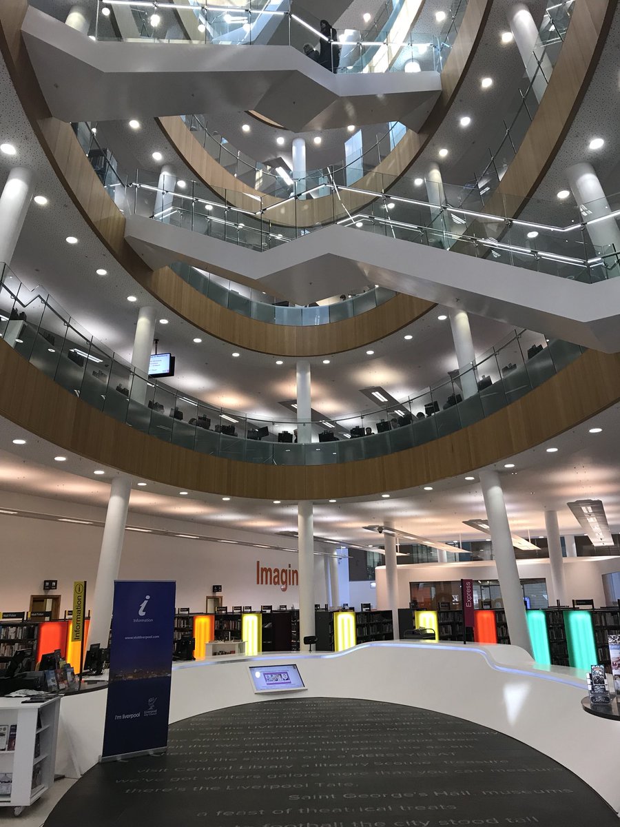 SavidgeReads's tweet photo. So here is my exciting news, as of March I will be working in Liverpool Libraries (all 19 of them) leading their partnerships, building on their fantastic events, developing their retail offers &amp; more. I am SO excited. Dream job. And my office is here... https://t.co/QIPoPR3Cw5