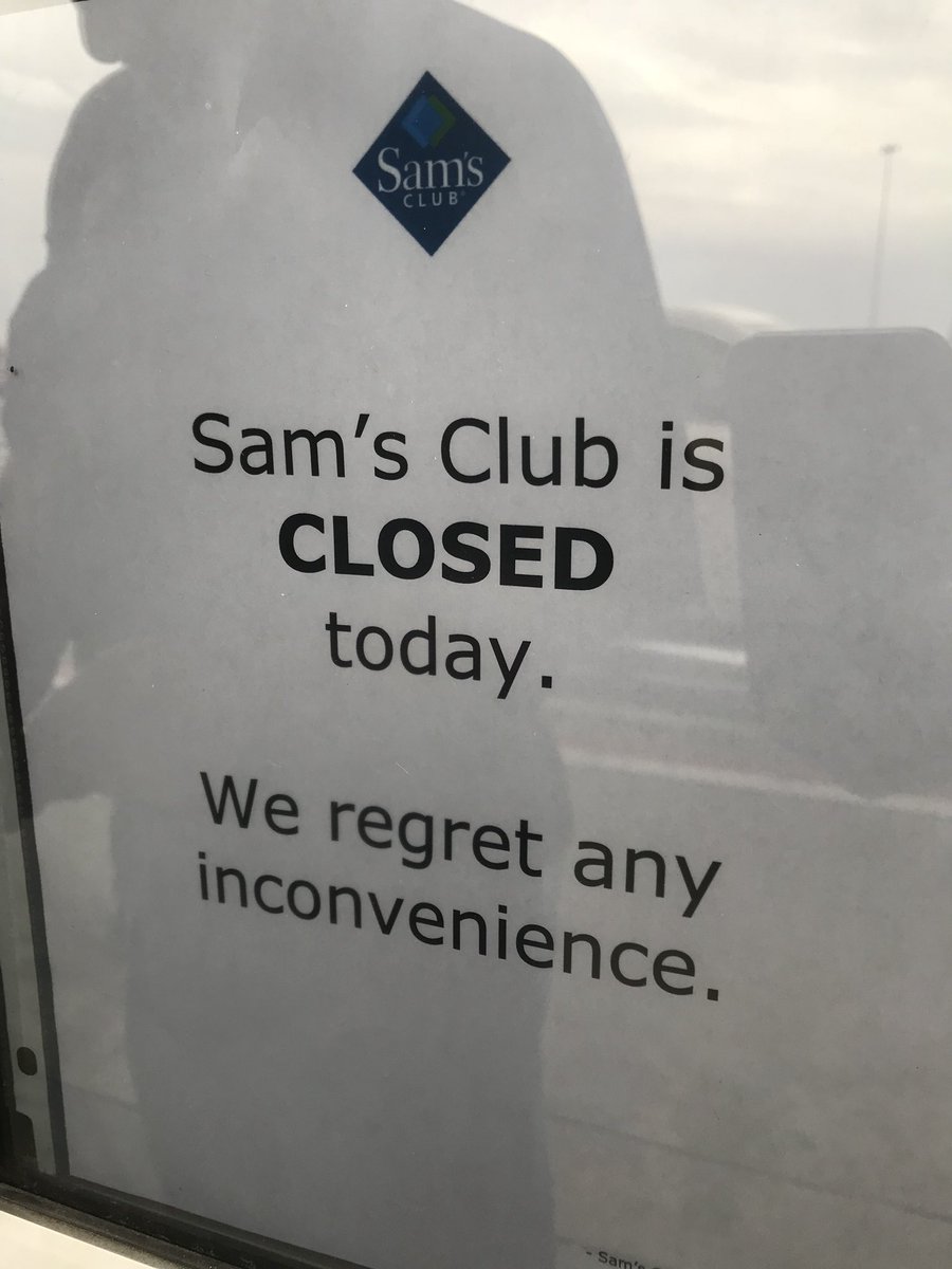 Sam’s Club shutdown? Employees at this S Loop store tell me they showed up to work and were told store is closed effective today. Sign on door says same thing. Hearing other stores also affected. Waiting on answers from parent company, Walmart #khou11