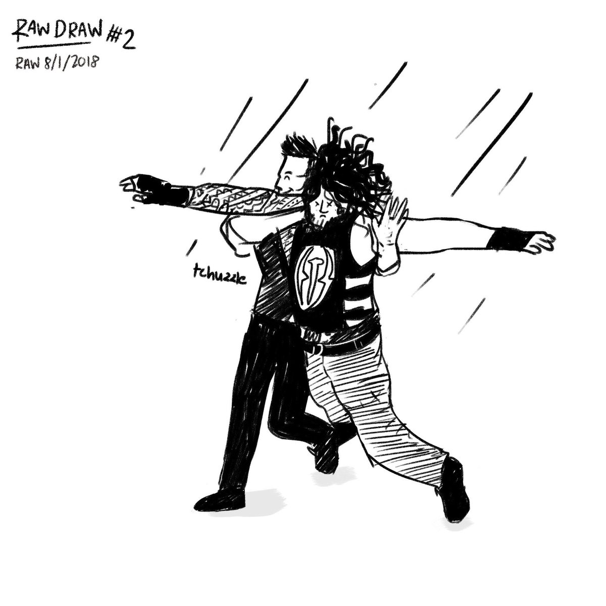 tchuzzle's tweet photo. #rawdraw 2:
@mikethemiz is back! @WWERomanReigns
#wwefanart https://t.co/SxTRhMICg5