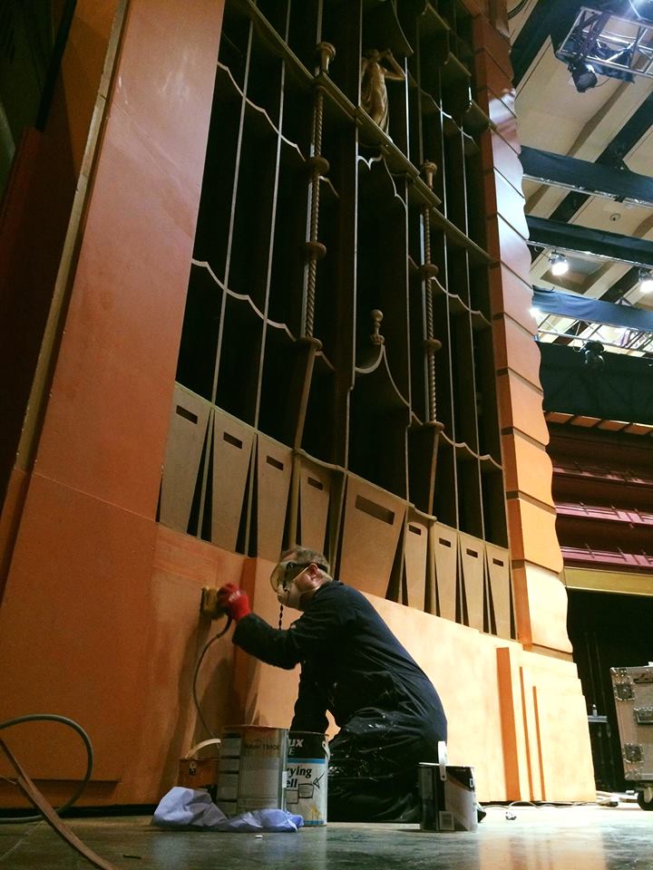 brightdome's tweet image. A lot of effort and love goes into maintaining our unique and historic venue and organ. 
Here the team are refreshing the organ screens in our Concert Hall.
#HeritageTreasures