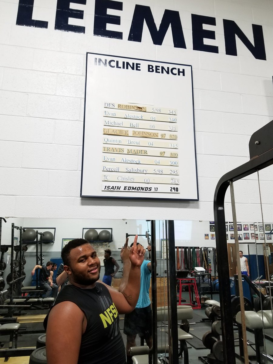 CoachSGirolmo's tweet photo. Congrats to 56 Isaih @ZayDaGod56 on making the BIG BOARD with a 290 INCLINE - We will miss you big dog #LTC2017 https://t.co/bGTC0EAVsI