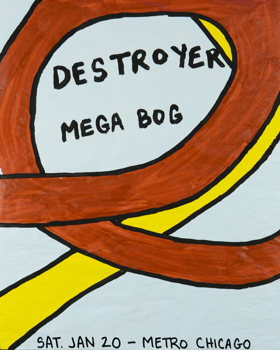 RT to win a pair of tickets to #Destroyer at <a href="/MetroChicago/">Metro</a> on 1/20!

Poster by Penny Pinch 🙏

#tnkfest #metrochicago