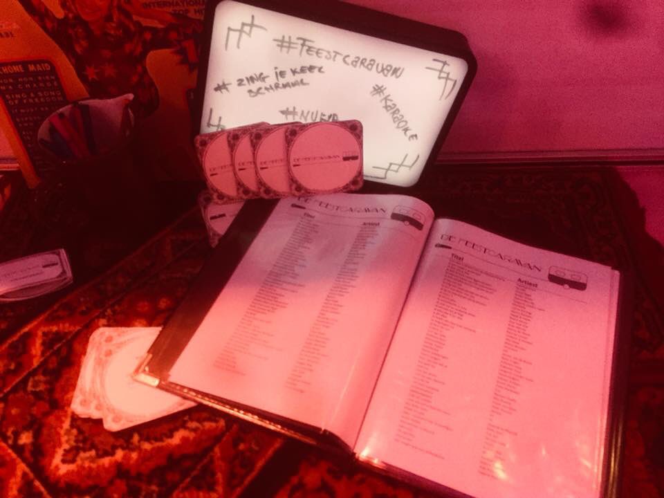We mogen weer. Het menu ligt weer klaar met de aller lekkerste karaoke hits. #karaoke #feestcaravan #lovethejob <a href="/DeFabrique/">DeFabrique</a> evenementenlocatie