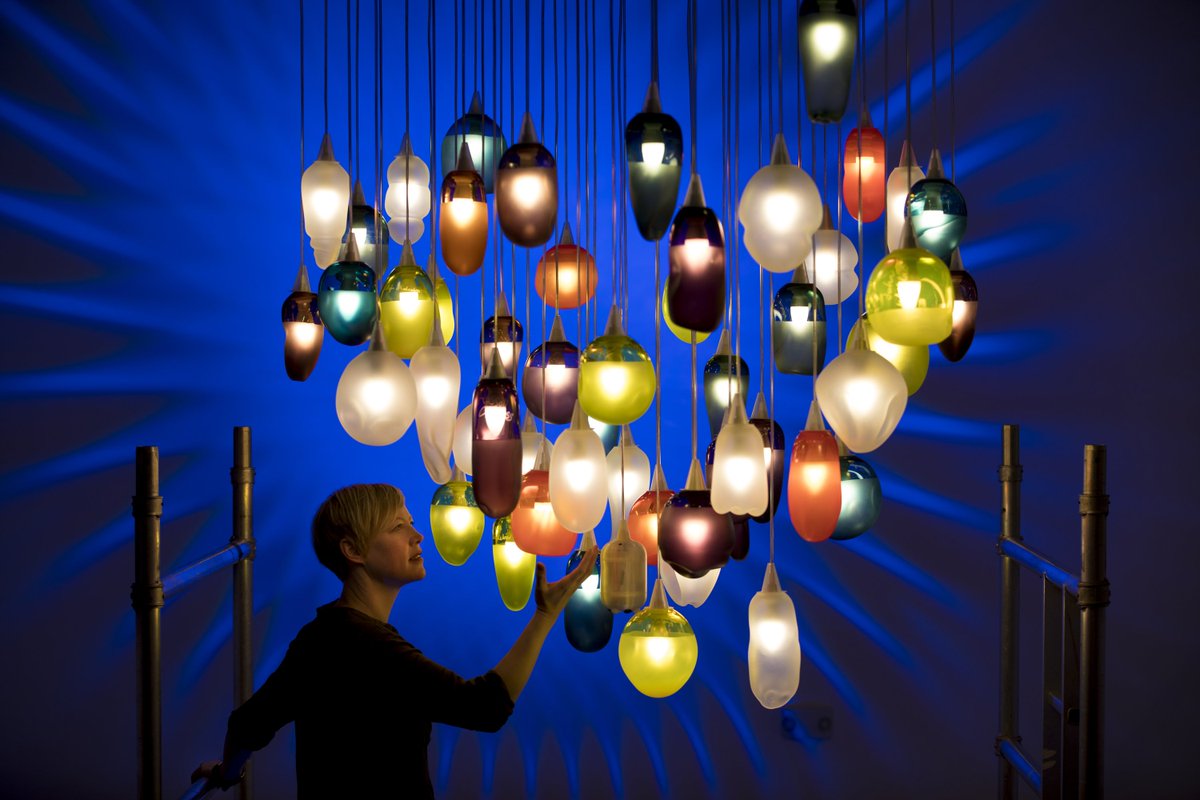 TimesPictures's tweet image. Artist Lindsay Perth poses with her new interactive glass lighting installation, a public art commission for the newly built Pennywell All Care Centre in Edinburgh, Scotland. 
📸 Times photographer James Glossop
#art #installation #edinburgh #photojournalism