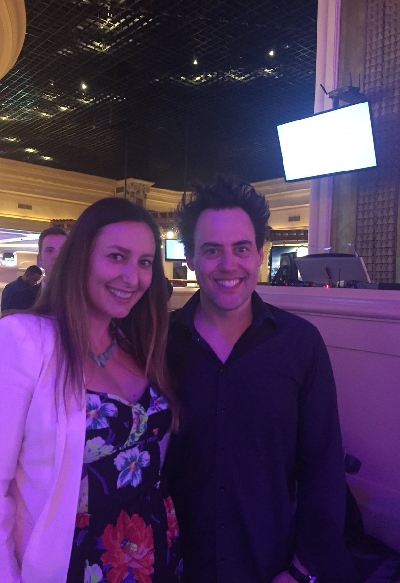 aimeerae23's tweet image. Thank you @tyltproducts for an amazing night of comedy from @ornyadams! #CES2018 #TechRoast #screaming