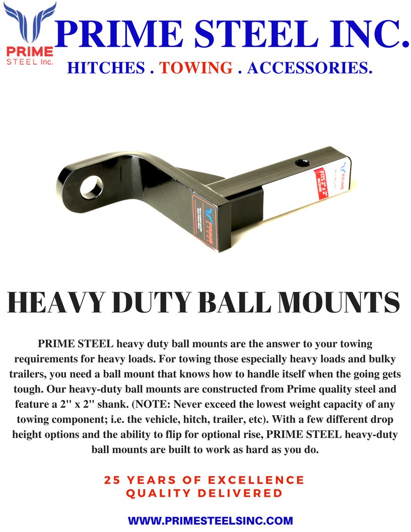 PrimeSteelInc's tweet photo. HEAVY DUTY BALL MOUNTS
#HeavyDutyBallMounts #ForgedBallMounts #DualLengthBallMounts #ClevisBallMount #Ball #Mount #with #Pin #and #clip.#BallMounts #FifthWheelandBaseRails #HitchBalls #HitchCovers #HitchReducers #HitchLocks 
https://t.co/jnsmp3Ti4C https://t.co/Sdrn3tGlWB