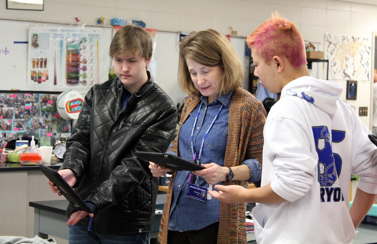 DanvilleSchools's tweet photo. In honor of #TeamNBCT week, we’d like to introduce you to 1 of our 11 NBCT teachers. Meet Patricia Calvert of @danvillehigh. For 29 years, @MrsCalvertDHS has ignited a passion for science in young people. She leads by example & inspires students & colleagues to achieve excellence https://t.co/am1eZiH0ao