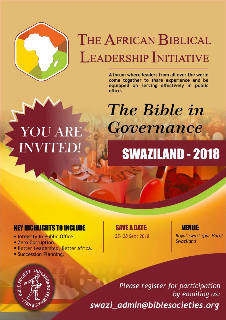 ABLI_SWAZILAND's tweet photo. A great time of exchange.  Let's affirm the place, relevance and credibility of the Bible in leadership today. https://t.co/QoBNQx5ihz