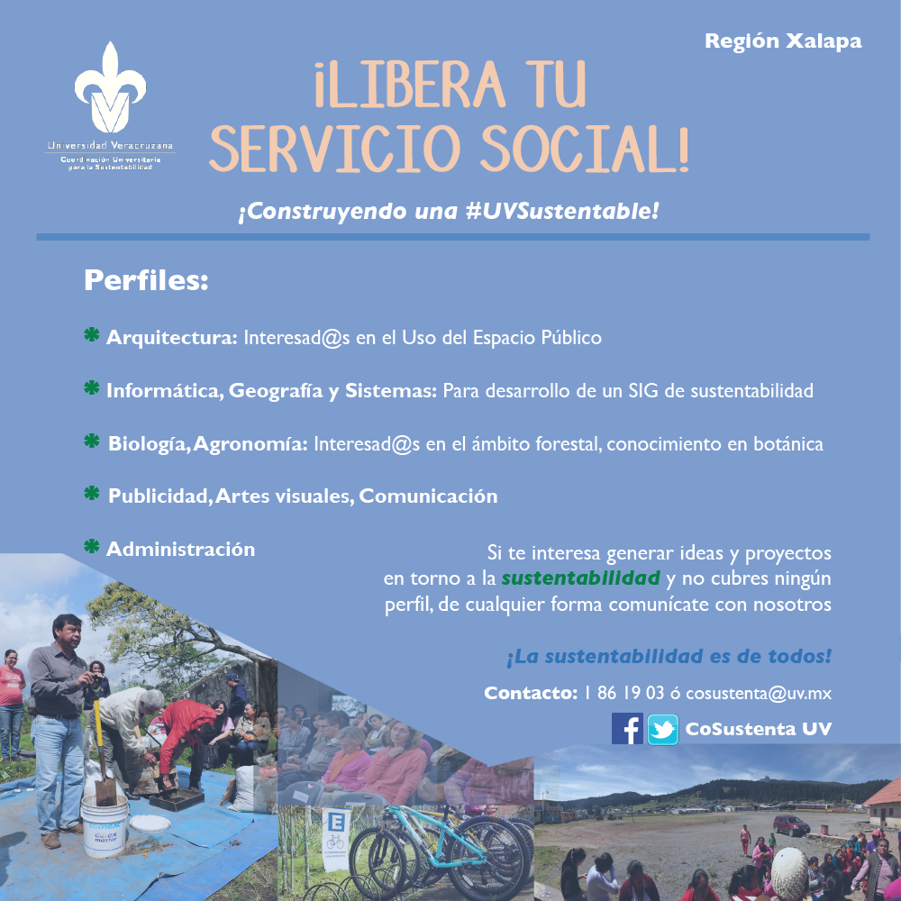 CoSustenta's tweet image. ¿Te gustaría integrarte al equipo de trabajo de la Cosustenta UV? ¡Libera con nosotros tu #ServicioSocial! ✅🚴‍♀️🌳🌍♻️

@LuzioUV @CASES_UV