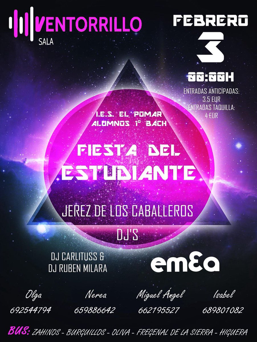 🔥FIESTA DEL ESTUDIANTE 🔥
Se lía en <a href="/el_ventorrillo/">SALA EL VENTORRILLO </a> @ Jerez de los Caballeros...