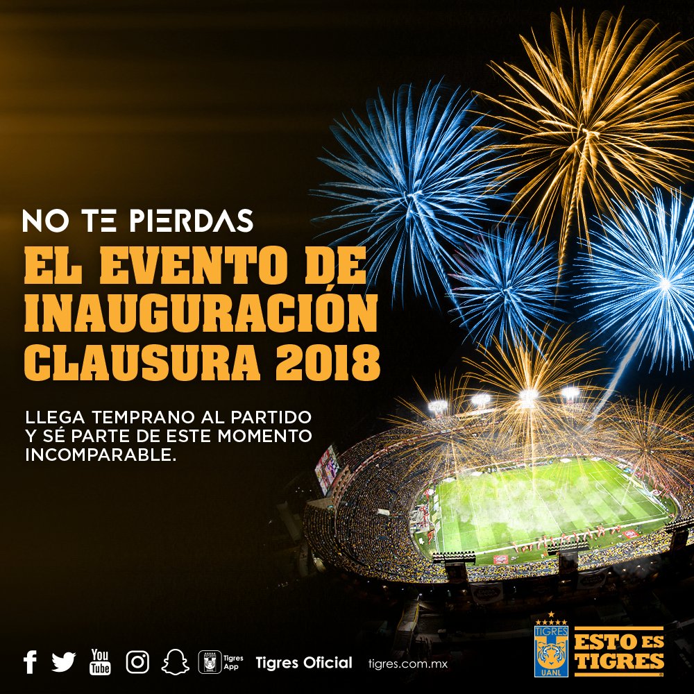 TigresOficial's tweet photo. Este sábado llega temprano al Estadio Universitario abrimos las puertas a partir de las 5 p.m. #VamosTigres #SomosTigres https://t.co/8WfwOvX15c