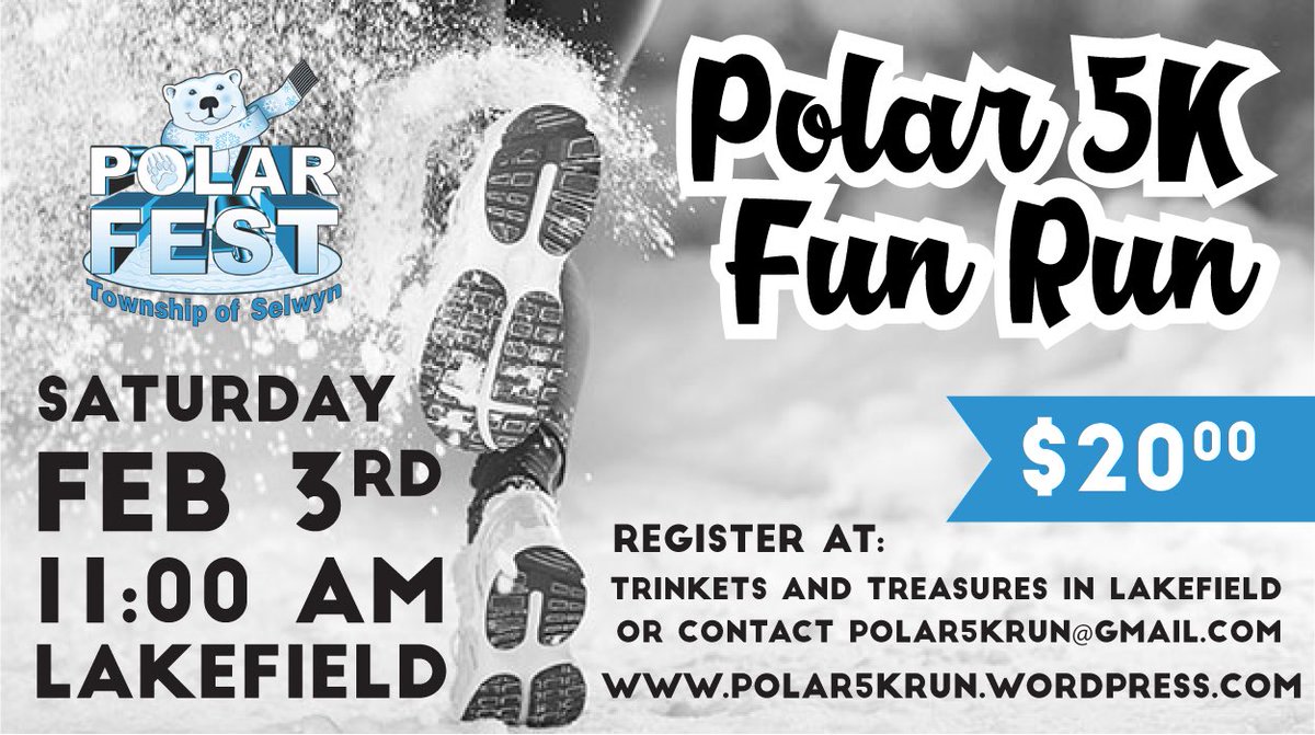 Entries have started coming in! Drop by @TrinketsRachel 46 Queen St Lakefield ON to register! #ptbo #PTBOcanada #PolarFest2018