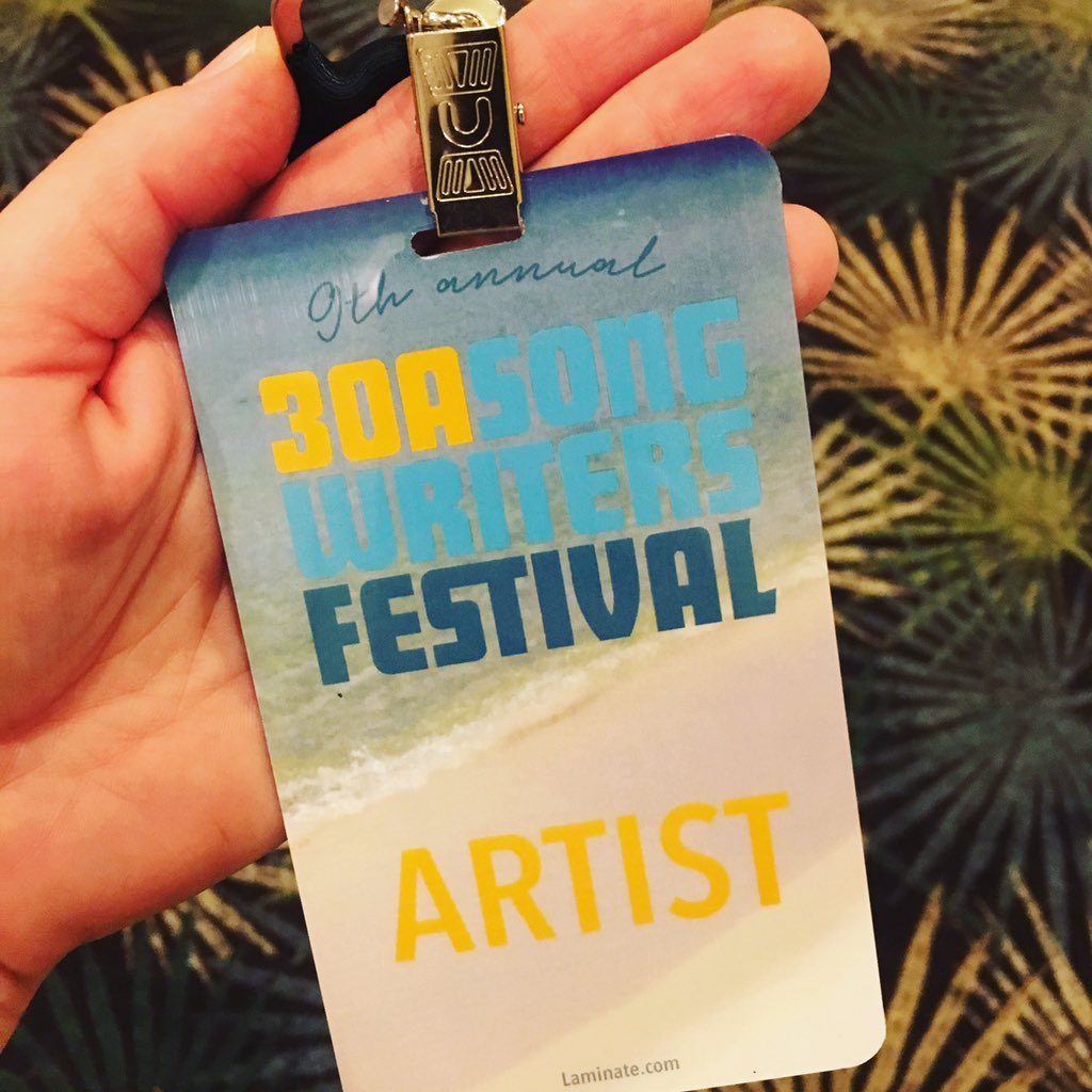 The @30AFest is about to begin! It's my first year playing and I'm so excited!!! 🎶🔆🌊🍾 #30A #30ASongwriterFestival