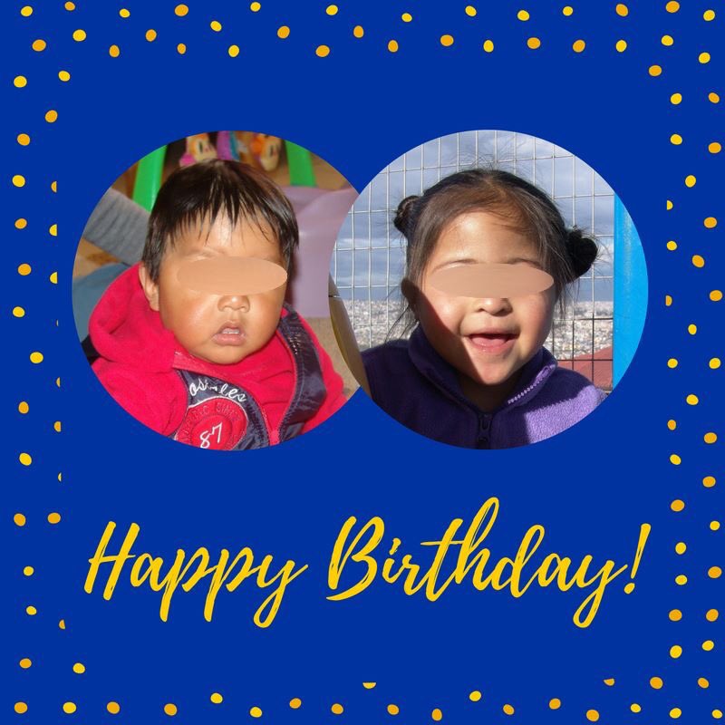 FHCEcuador's tweet photo. Happy 1st birthday to "Israel" (left) and 4th birthday to "Julia" (right)! We are thankful for your lives and sweet personalities! #orphancare #orphanministries https://t.co/OsZpRgZahp
