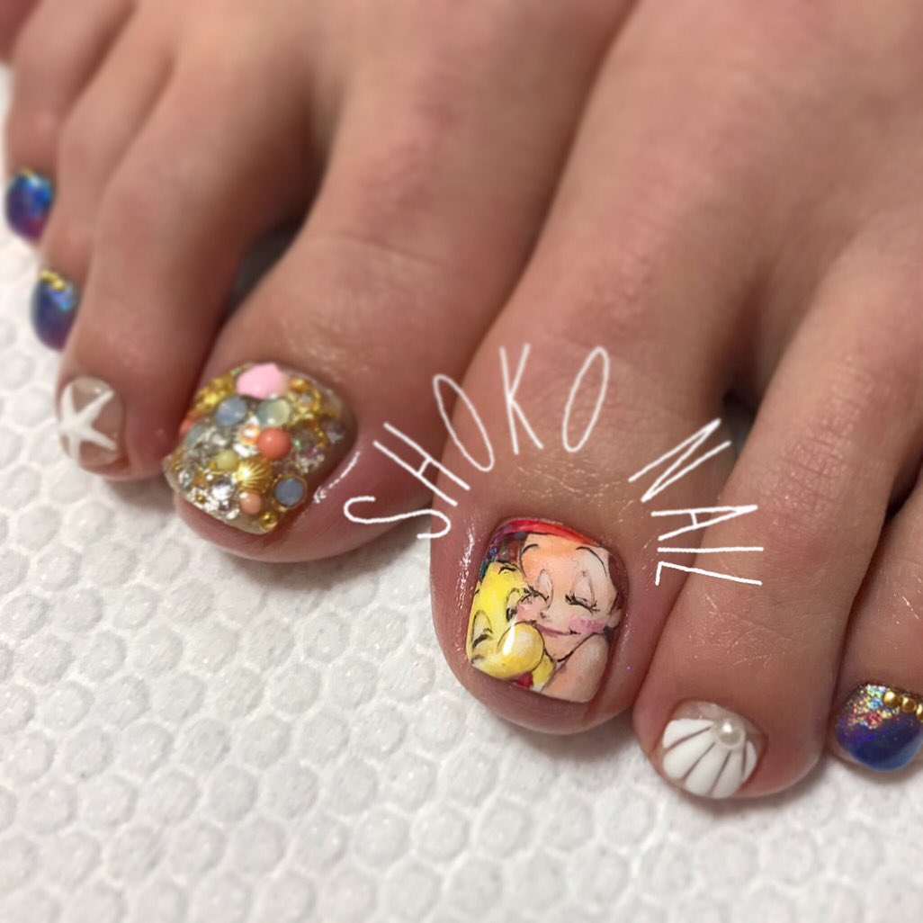 Shoko Nail ショコネイル アリエル やりたい事を詰め込み 巻爪の食い込みも丁寧にケアします フットネイルは2ヶ月に1回をオススメしてます どんなデザインでも6000yen 町田ネイルサロン ネイル フットネイル キャラネイル アリエルネイル Shoko Nail ショコネイル アリエル やりたい事を詰め込み 巻爪の食い込みも丁寧にケアします フットネイルは2ヶ月に1回をオススメしてます どんなデザインでも6000yen 町田ネイルサロン ネイル フットネイル キャラネイル アリエルネイル
