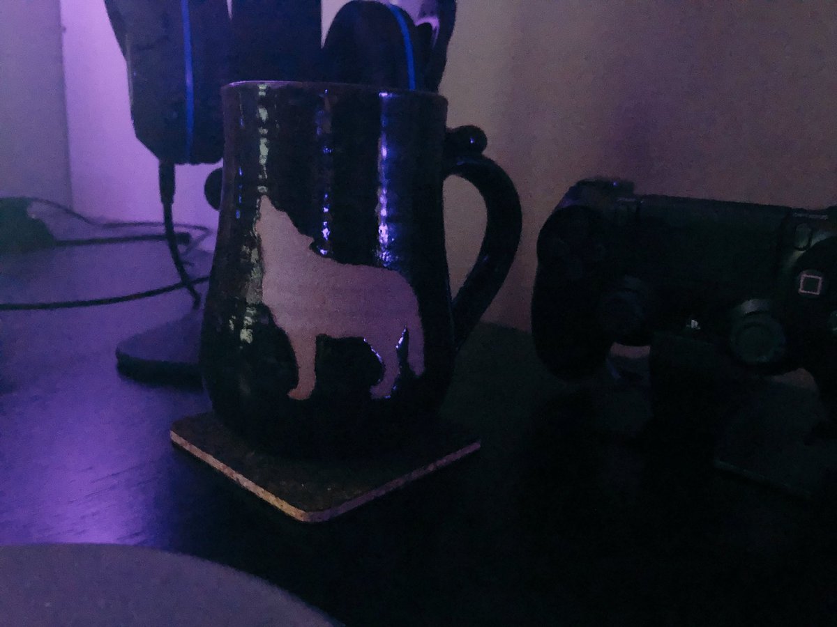 DeathPixieGamer's tweet photo. Tired af, lets play! https://t.co/AVKtFm7W2j #coffee #wolfmug #games #workweek #tiredaf #horizongamer https://t.co/Qwm8CunQ5A