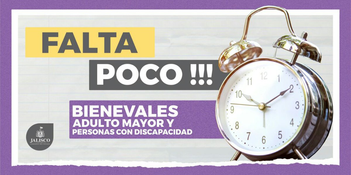 Falta poco para que nuestros adultos mayores y personas con discapacidad acudan por sus #Bienevales, mantente informado y comparte.