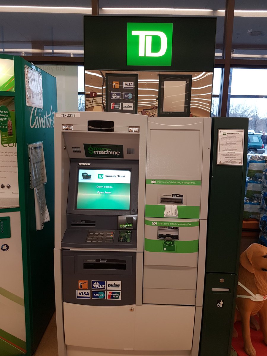 Brockville's TD ATM up and running at Metro grocery store downtown. #PLEASERETWEET <a href="/BrookeHeisel/">Brooke Heisel</a> <a href="/PietroTD/">pietroborracci_td</a> @kimmycdunn @Jackie__Dempsey <a href="/kimmybologna_TD/">Kim Bologna</a> <a href="/fridgen74/">Daen Fridgen</a>